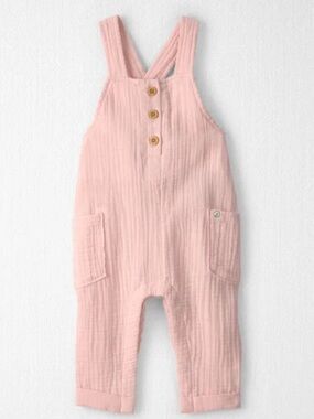 Carter’s Little Planet Organic Cotton Gauze Overalls – Pink Salt | Baby Girl 🌸